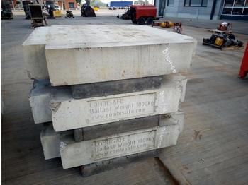 Contrepoids pour Grue Combisafe Ballast Frame to suit Crane, 1000Kg Concrete Ballast (3 of): photos 1