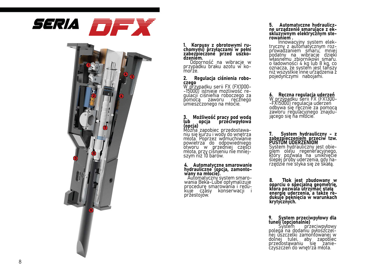 Marteau hydraulique pour Pelle neuf DEMOQ DFX1900 Hydraulic breaker 1850 kg: photos 3