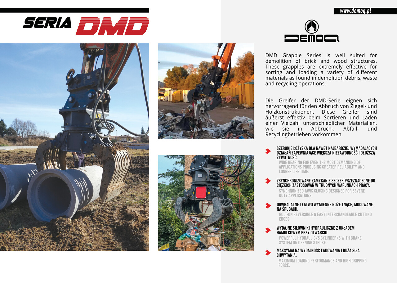 Grappin pour Engins de chantier neuf DEMOQ DMD 120 S Hydraulic Polyp -grab 695 kg: photos 4