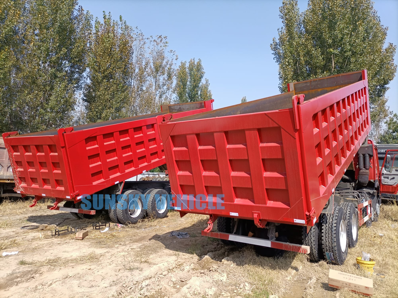 Camion benne pour transport de matériaux granulaires neuf HOWO Brand New 8X4 400HP Tipper Truck: photos 5