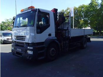 Camion benne IVECO STRALIS AD 190 S 27 Kipper Kran FASSI F 110 A 22: photos 1