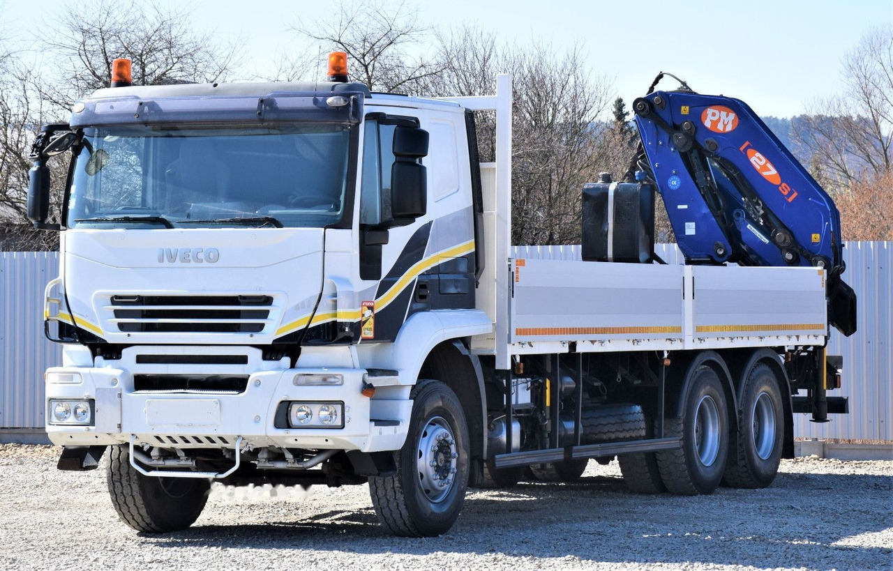 Camion plateau, Camion grue IVECO TRAKKER 410: photos 3