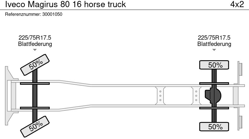 Camion bétaillère Iveco Magirus 80 16 horse truck: photos 14