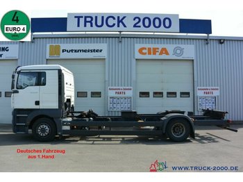 Camion porte-conteneur/ Caisse mobile MAN TGA 18.350 LL BDF 1.Hand 5 Sitzer Klima Schalter: photos 1