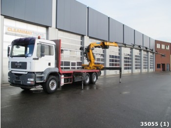 Camion plateau MAN TGA 33.430 6x4 with Effer 34 ton/meter crane: photos 1