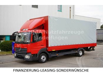 Camion à rideaux coulissants Mercedes-Benz Atego 818L Pritsche 7,22m LBW Klima Euro-6: photos 1