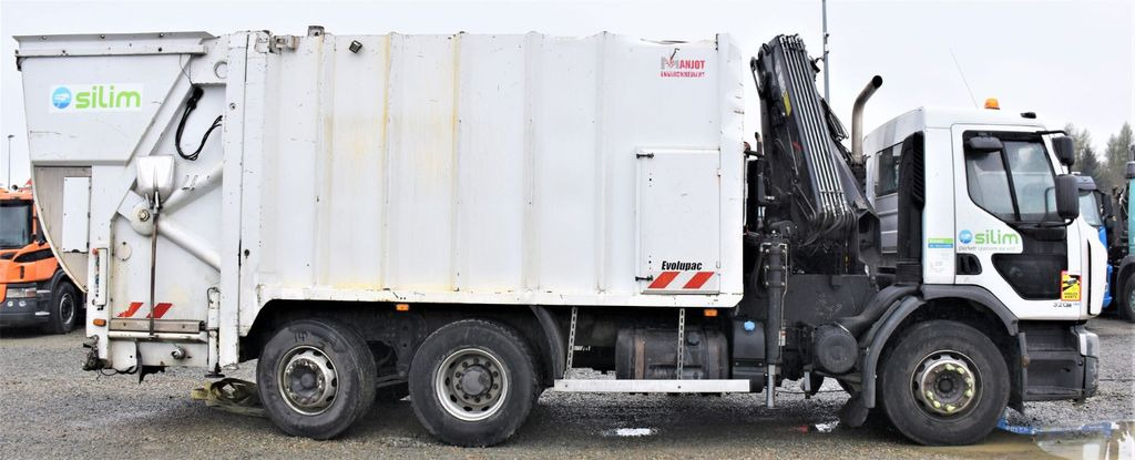 Camion grue, Benne à ordures ménagères Renault Premium 320DXI*Müllwagen + HIAB 166E-3HIDUO/FUNK: photos 3