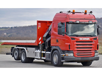 Camion ampliroll, Camion grue Scania G 400 * Abschleppwagen 6,40m* KRAN + FUNK * TOP: photos 3