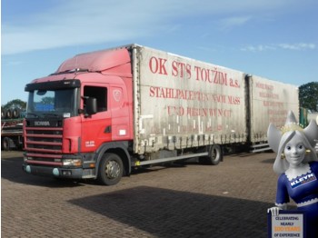 Camion à rideaux coulissants Scania R114.380 4X2 CR19 MANUAL: photos 1