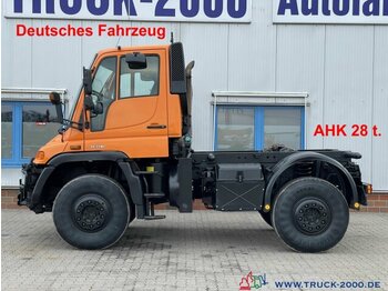 Camion Unimog U400 4x4 Zapfwelle Hydraulik V. + H. AHK 28 t.: photos 1