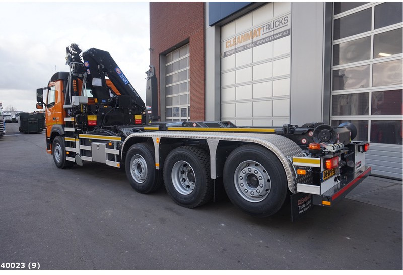 Camion ampliroll Volvo FM 420 8x2 HMF 28 ton/meter laadkraan: photos 3