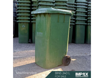 Carrosserie interchangeable - camion poubelle Garbage bins | 240 L | Green: photos 1