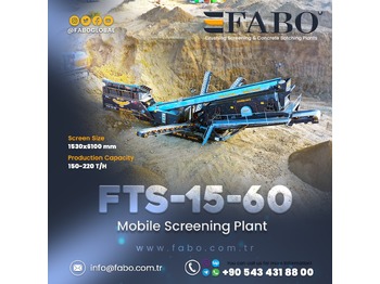 FABO FTS 15-60 Mobile Screening Plant | Tracked Screening Plant - concasseur mobile