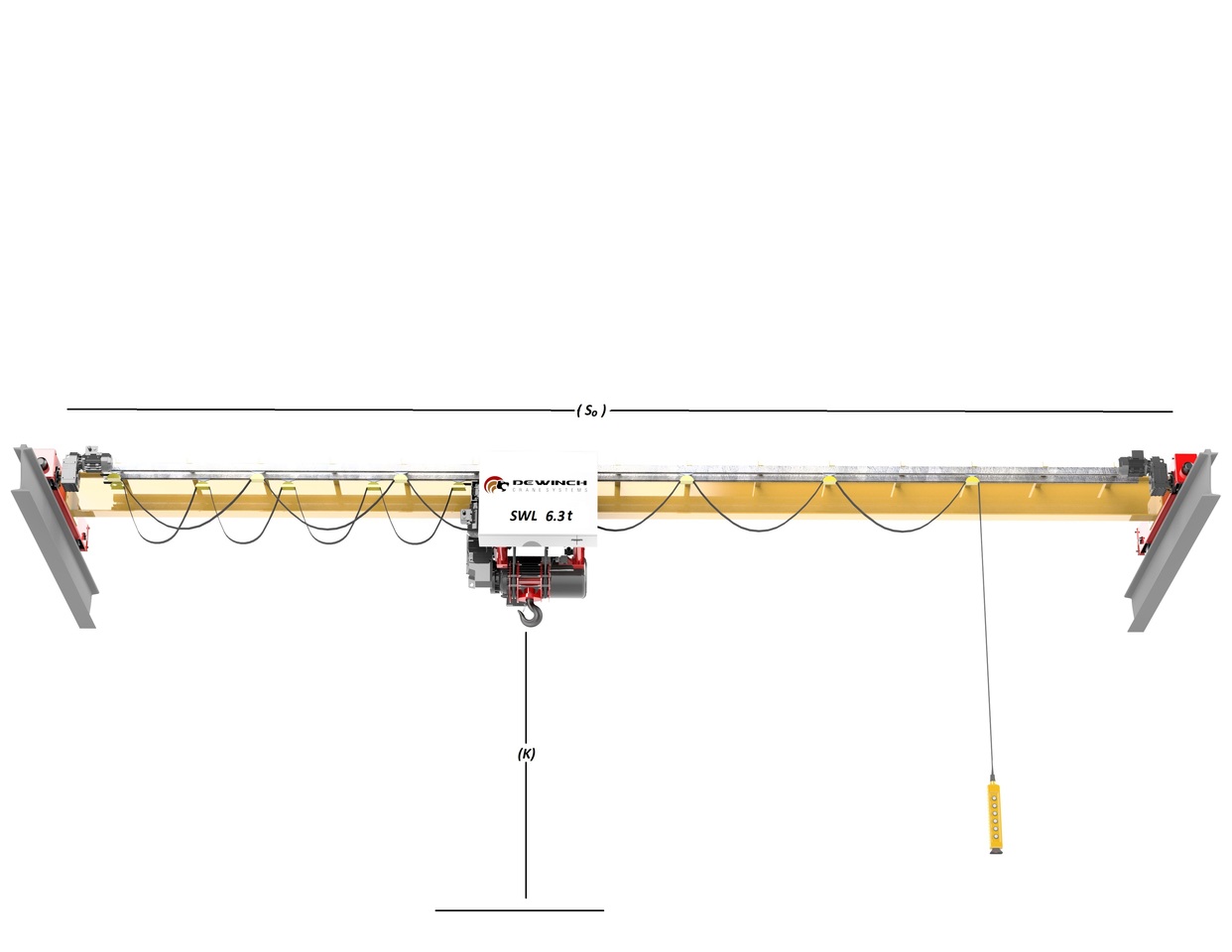 Portique de manutention neuf DEWINCH 10 ton -5 Ton Gantry Crane  -Monorail Crane -Single Girder Crane: photos 12