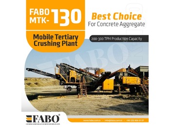 Concasseur neuf FABO MTK-130 MOBILE CRUSHING & SCREENING PLANT – SAND MACHINE: photos 1