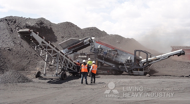 Crible neuf Liming 100-150 tph Mobile Screening Plant Mobile Vibrating Screen: photos 4