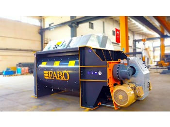 FABO Double Shaft Concrete Mixer ( Twin Shaft Mixer ) - matériel de béton