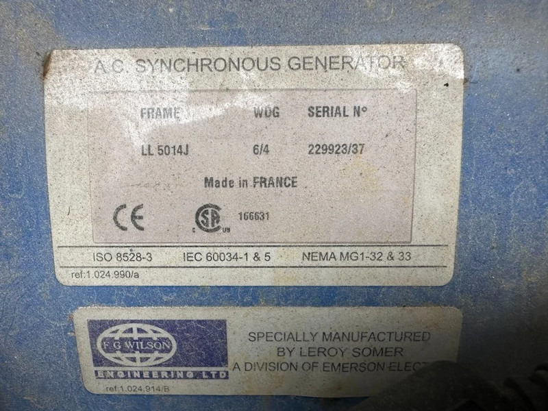 Groupe électrogène Perkins 1300 Serie FG Wilson 275 kVA Silent generatorset: photos 14