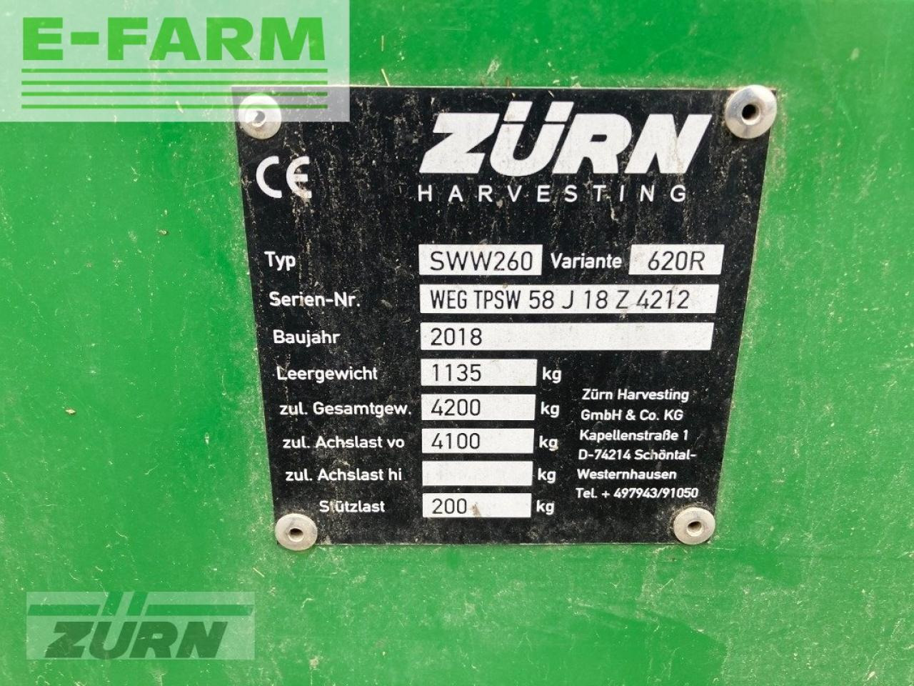 Tracteur agricole Zürn premium flow 620 pf 6,10 m: photos 21