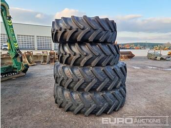  Set of Tyres and Rims to suit Valtra Tractor - Pneu