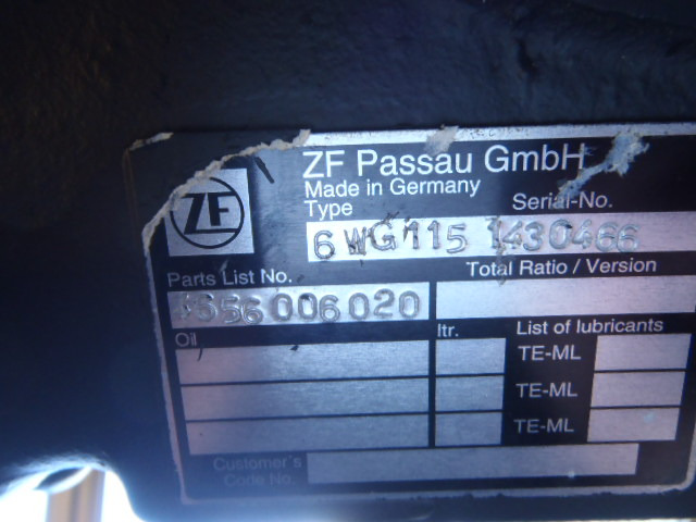 Boîte de vitesse pour Engins de chantier neuf ZF 6WG115 -: photos 6