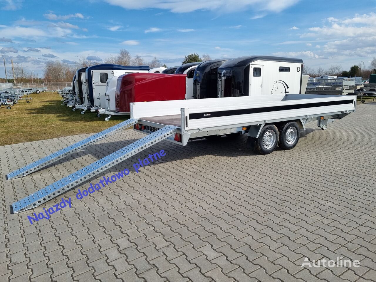 Remorque plateau neuf Brenderup 5520 WATB 3,5T GVW 517x204 cm 5m long trailer platform: photos 24