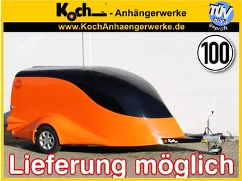 Remorque voiture neuf Excalibur S2 Luxus Customstyle 1,5t schwarz/orange: photos 1