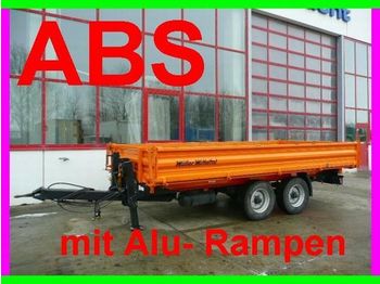 Müller-Mitteltal Tandemkipper mit Alu  Rampen - Remorque benne