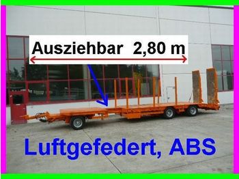 Müller-Mitteltal 3 Achs Tieflader  Anhänger 2,80 m ausziehbar - Remorque porte-engin surbaissée