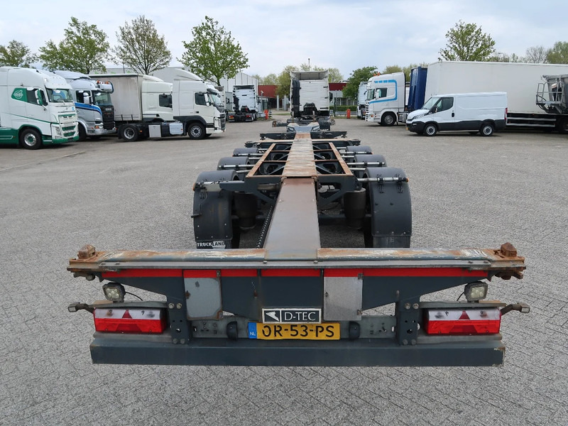 Semi-remorque porte-conteneur/ Caisse mobile D-Tec Flexitrailer 2x20 * 40 * 45 ft, BPW, NL trailer, TUV, TOP!: photos 9