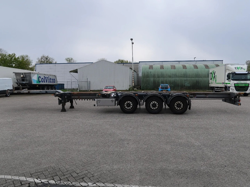 Semi-remorque porte-conteneur/ Caisse mobile D-Tec Flexitrailer 2x20 * 40 * 45 ft, BPW, NL trailer, TUV, TOP!: photos 8