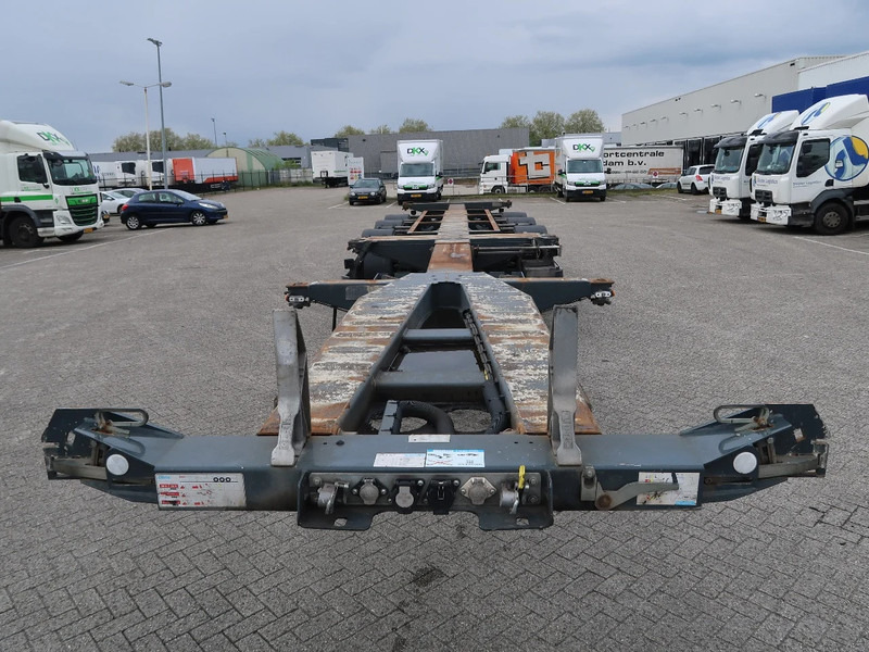 Semi-remorque porte-conteneur/ Caisse mobile D-Tec Flexitrailer 2x20 * 40 * 45 ft, BPW, NL trailer, TUV, TOP!: photos 5