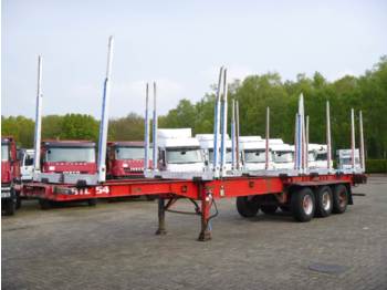 Semi-remorque plateau Dennison 3-axle wood trailer 13.6 m: photos 1