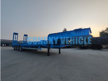 Semi-remorque surbaissé pour transport de équipements lourds neuf SUNSKY 3-Axle 30Ton lowbed semi-trailer: photos 5