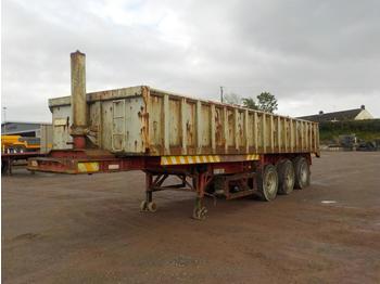  Dennison Tri Axle Bulk Tipping Trailer c/w Contents (all contents must be removed from the yard in this trailer) - Semi-remorque benne