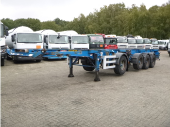 Dennison 4-axle container combi trailer (3 + 1 axle) 20-30-40-45 ft - Semi-remorque porte-conteneur/ Caisse mobile