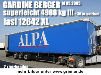  BERGER SAPL 24/ LASI XL / 4988 kg leergewicht !! - Semi-remorque rideaux coulissants