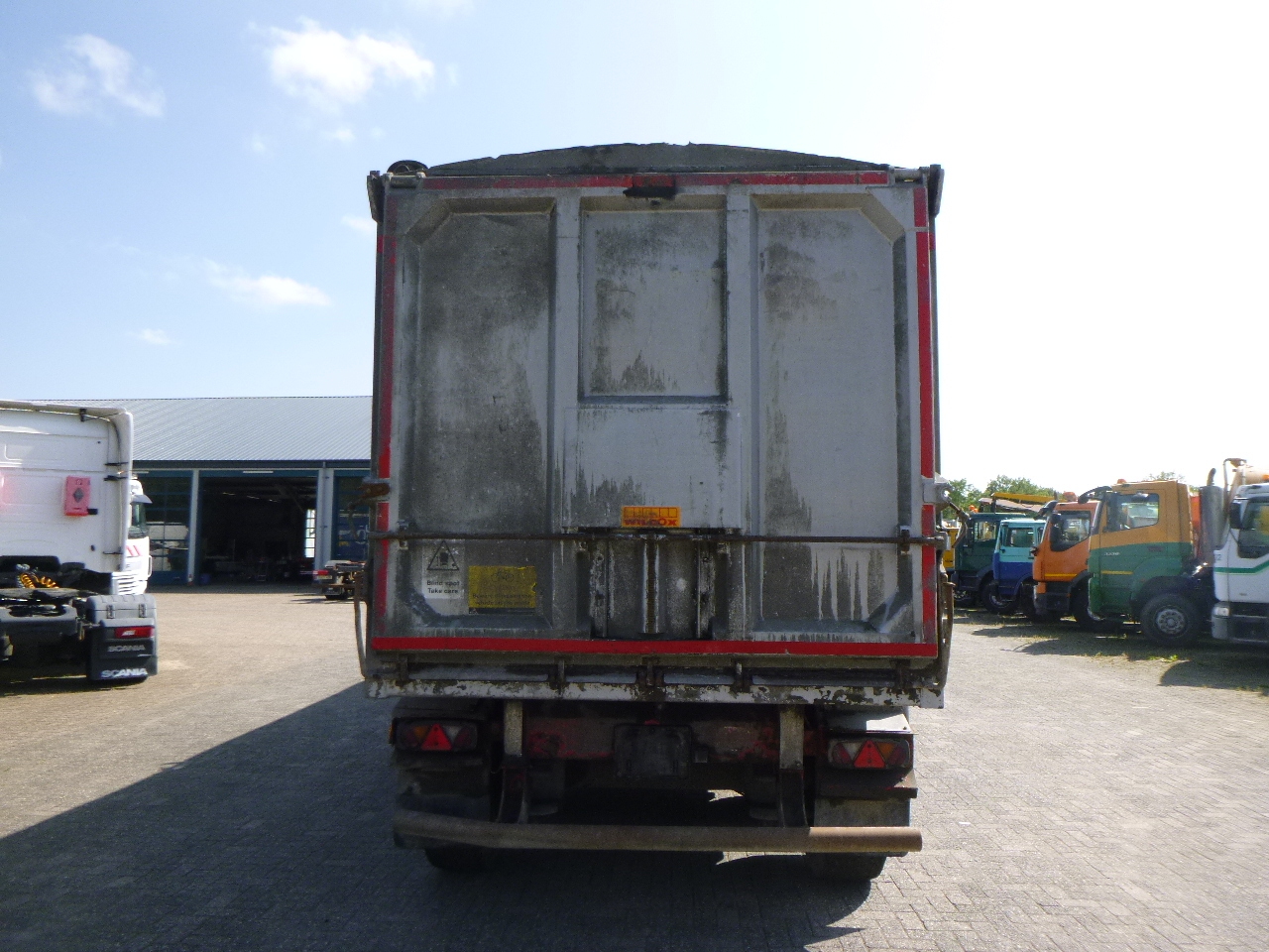 Semi-remorque benne Wilcox Tipper trailer alu 55 m3 + tarpaulin: photos 6