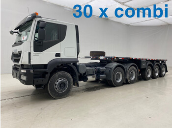 Tracteur routier neuf Iveco Trakker 480 - 6x4 with 20 ft Sergomel trailer (30 units for sale): photos 1
