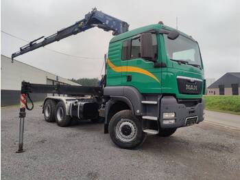 Tracteur routier MAN TGS 33.480 REAL 6x6 60Ton Euro5 Crane Fassi F310: photos 1