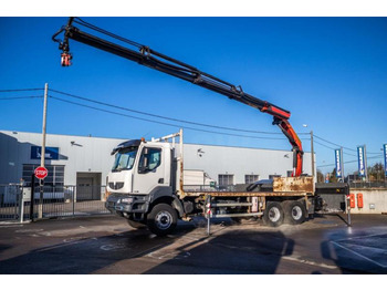 Camion plateau RENAULT Kerax 380