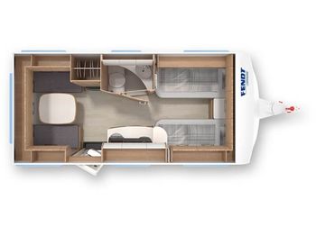 Caravane Fendt Saphir 465 TG Einzelbetten