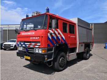 Ginaf 4x4 FireTruck - Double Cabin - Rosenbauer Pump - Hoses - 2800L Tank - Incl Equipment - 05/2019 APK - Camion de pompier