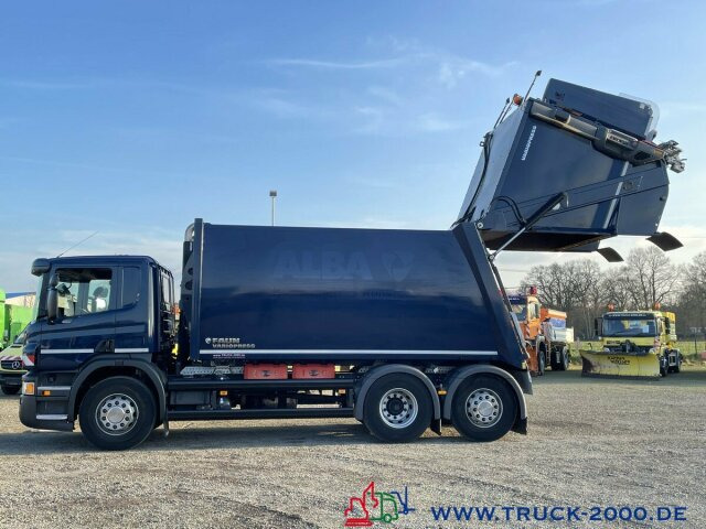 Benne à ordures ménagères pour transport de déchets Scania P320 6x2 Faun Variopress 22m³+Zoeller Schüttung: photos 11