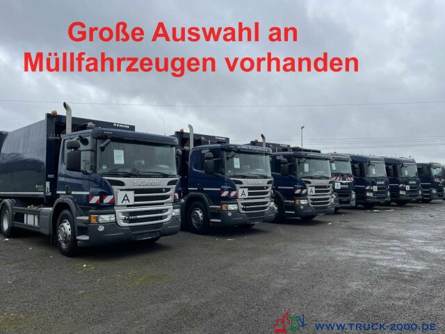 Benne à ordures ménagères pour transport de déchets Scania P320 6x2 Faun Variopress 22m³+Zoeller Schüttung: photos 8