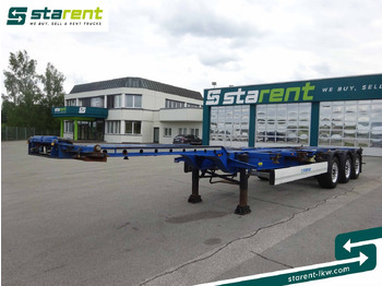 Semi-remorque porte-conteneur/ Caisse mobile KRONE
