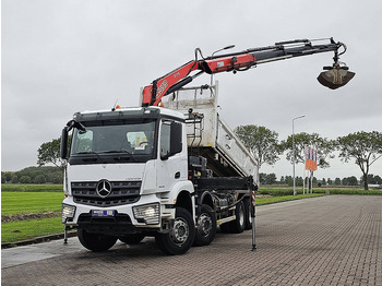 Camion benne, Camion grue Mercedes-Benz AROCS 3243 FASSI F175A023: photos 2