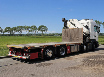 Camion plateau, Camion grue Scania R490 HMF 6020: photos 3
