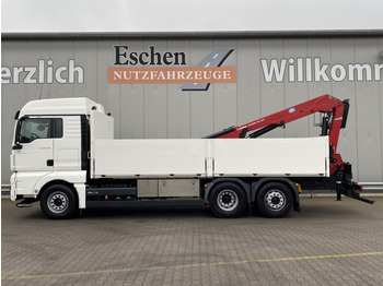 Camion plateau, Camion grue MAN TGX 26.500 6x2-4 LL / HMF 2110 L-MC Kran: photos 2