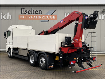 Camion plateau, Camion grue MAN TGX 26.500 6x2-4 LL / HMF 2110 L-MC Kran: photos 3